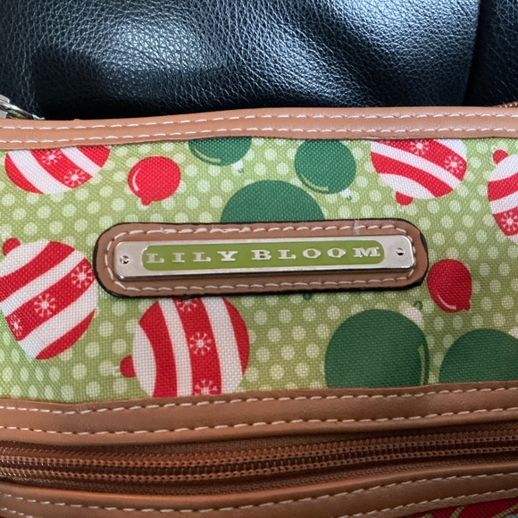 Lilly Bloom Holiday Cross Boy Bag Snowmen Reindeer and Cheer - Picture 2 of 6